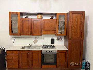 CUCINA COMPLETA IN LEGNO COLOR NOCE