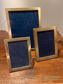 Tre Cornici in ottone Originali Anni 50