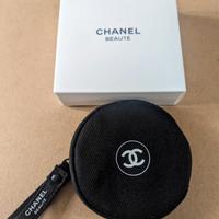 pochette cosmetica rotonda nera Chane