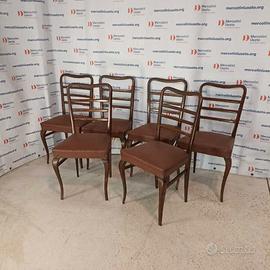 6 Sedie Vintage anni 50