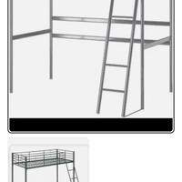 Letto soppalco singolo ikea svarta