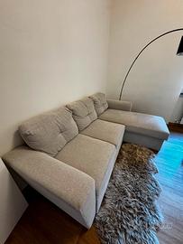 Divano chaise longue 3 posti 