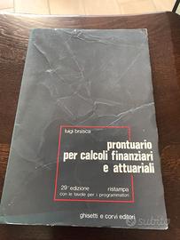 PRONTUARIO PER CALCOLI FINANZIARI E ATTUARIALI
