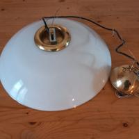 Lampadario di vetro Anni '70