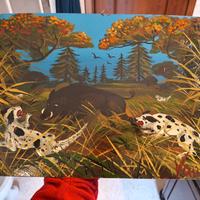 quadro naif Vandino Daolio allievo Antonio Ligabu