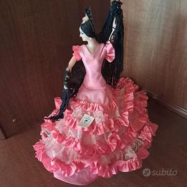 MUÑECA-SEVILLANA 45cm ¨MARÍN¨ (LOLA JARANA) rosa

