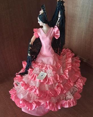 MUÑECA-SEVILLANA 45cm ¨MARÍN¨ (LOLA JARANA) rosa

