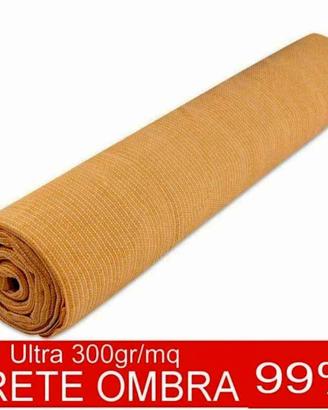 Rete ombreggiante NUOVA 20 x 1 MT beige 300GR/MQ