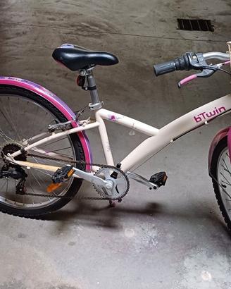 Bici da bambina  Decathlon 24 pollici