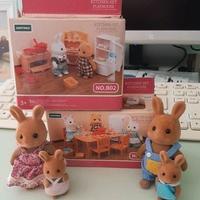 Famiglia della foresta tipo Sylvanian Family