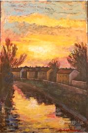 O.Ceppatelli 1941 "Martesana" - Olio su tavola