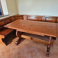 TAVOLO ALLUNGABILE CON PANCA MASSELLO