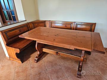 TAVOLO ALLUNGABILE CON PANCA MASSELLO