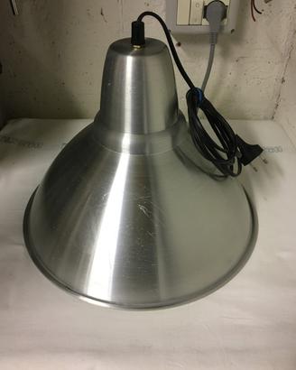 Lampadario ikea in alluminio con lampadina