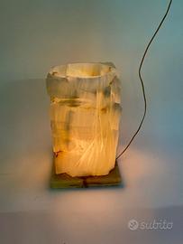 Lampada Vintage anni 60/70 Brutalista in Onice