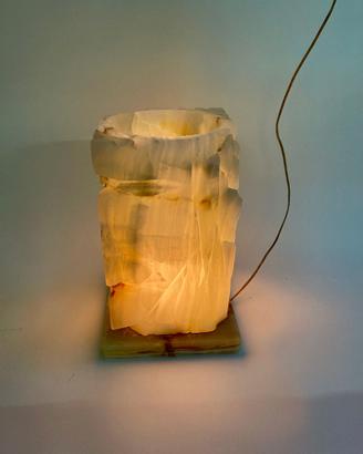 Lampada Vintage anni 60/70 Brutalista in Onice