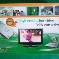 Video convertitore per segnali vga pca scart