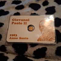 moneta oro 9kt wojtyla