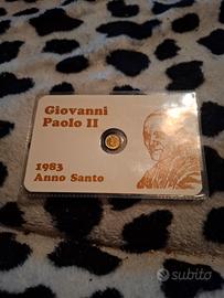 moneta oro 9kt wojtyla