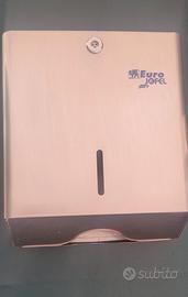 Porta carta in acciacio spazzolato