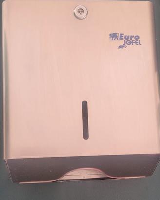 Porta carta in acciacio spazzolato