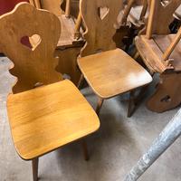 Sedie stile titolese in rovere