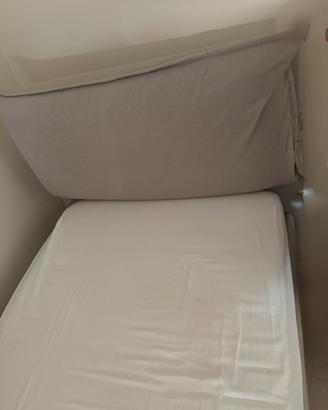 letto singolo contenitore + materasso