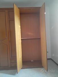 armadio 5 ante con cassetti 