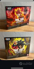 box sealed dragonball fusion fb02 + fb03
