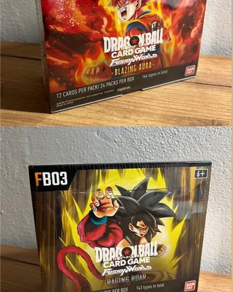 box sealed dragonball fusion fb02 + fb03
