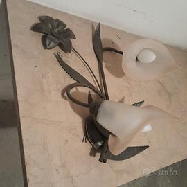 Applique luce doppia