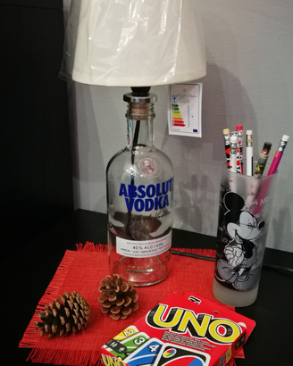 Lampada bottiglia Absolut Vodka