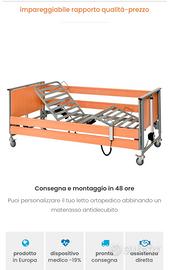 Letto ospedaliero motorizzato