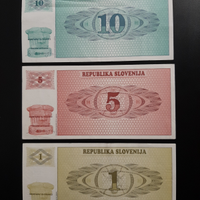 Lotto banconote slovenia anni 90