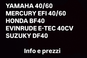 Ricambi fuoribordo 40cv multimarca