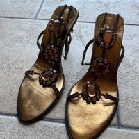 Sandali gioiello tacco Carlo Graziani tg 37