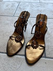 Sandali gioiello tacco Carlo Graziani tg 37