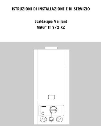 Scaldacqua istantaneo Vailant MAG IT 9/2 XZ