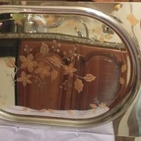 Vassoio Giorinox acciaio e oro 18 k