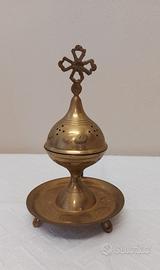 Portaincenso in ottone