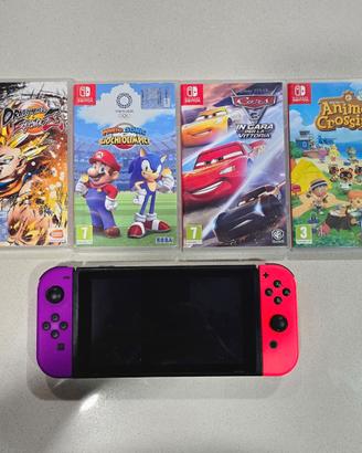 Nintendo Switch con accessori e 4 Giochi