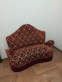 Divanetto a due posti, fine anni 50