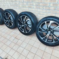 4 CERCHI LEGA 17" CON GOMME NEVE HANKOOK 215/55