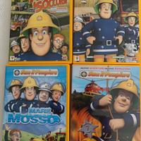 4 DVD si cartoni animati serie Sam il pompiere