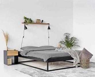 Letto In Ferro Cubo Design Minimal Moderno