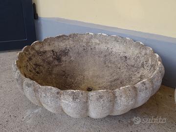 3 Vasi di graniglia a forma di margherita Vintage 