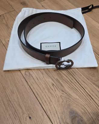 Cinta Gucci originale in pelle