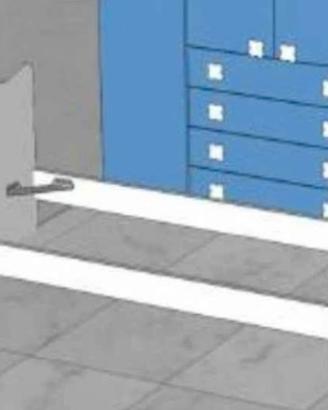 Giroletto Letto Singolo Bianco Legno Nuovo