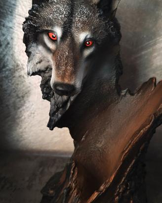 Statuetta Lupo idea regal o