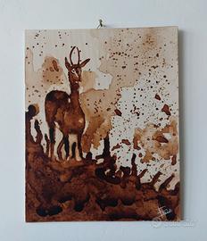 Dipinto con pittura al caffè